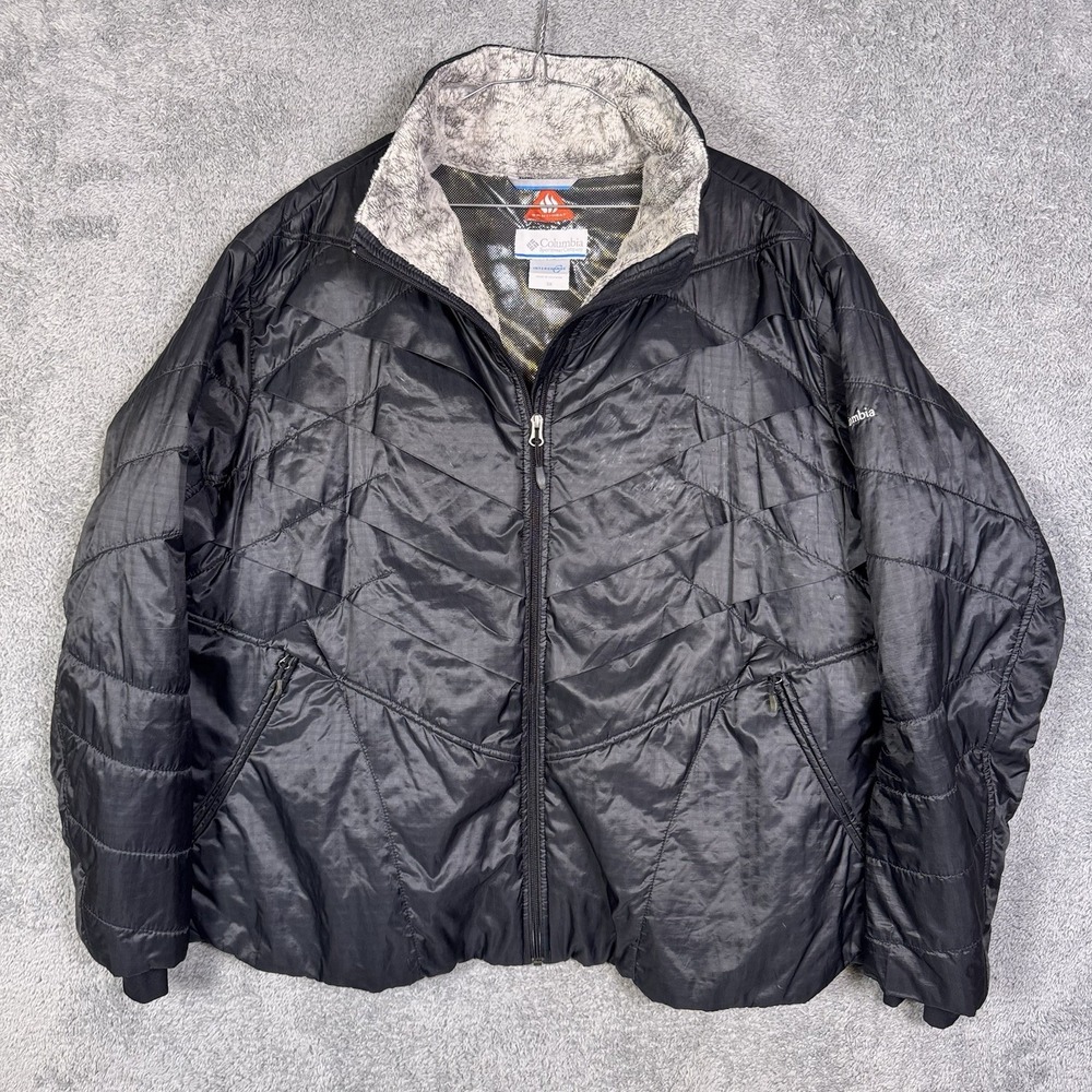 Columbia Jacket Womens 3X OmniHeat Interchange Kaleidoscope II‎ Quilted Puffer